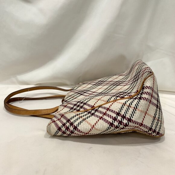 Burberry Cream and Brown Tote Bag with Iconic Design - Picture 4 of 16